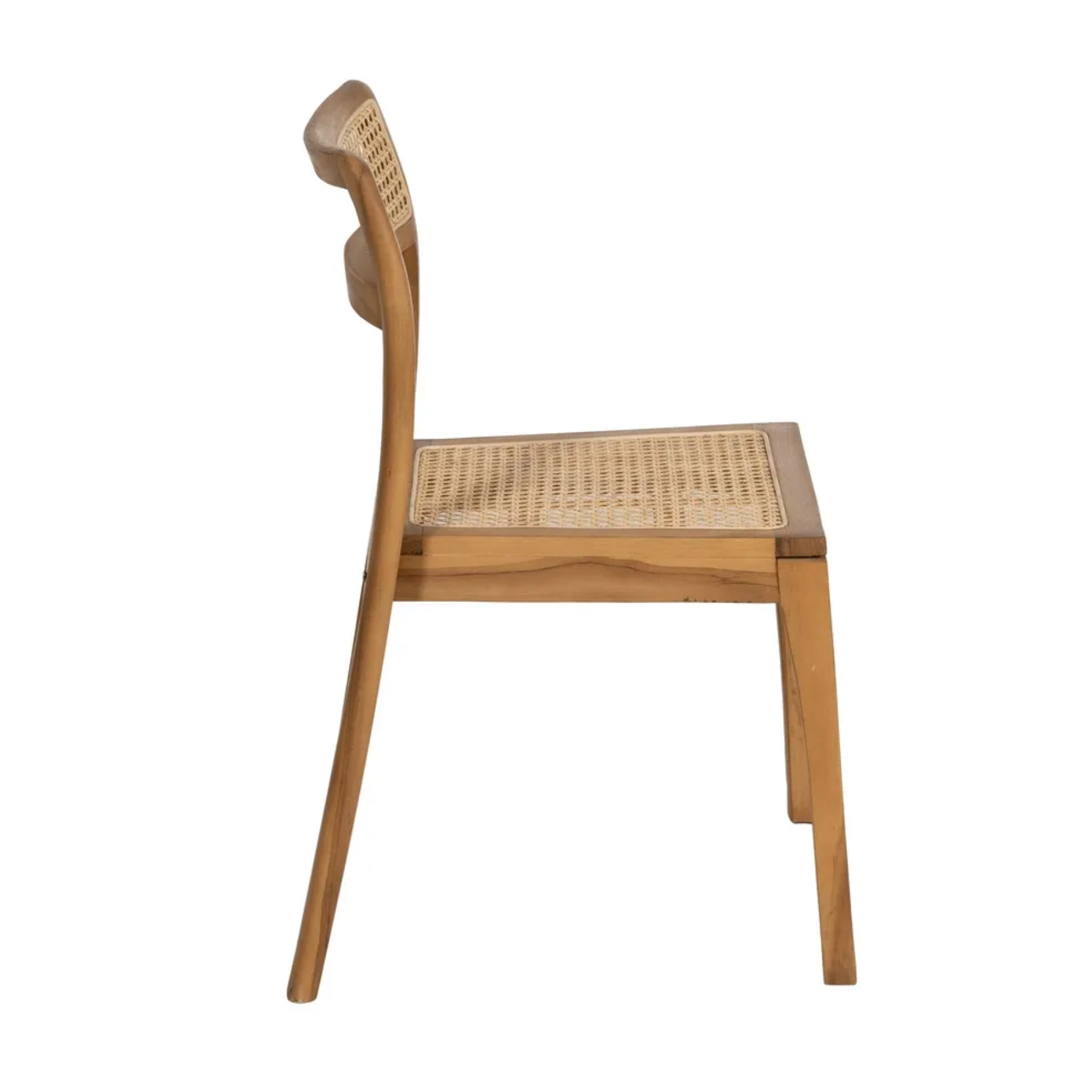 Silla SORA CLASSIC | Silla de madera de teka y ratán natural