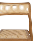 Silla SORA CLASSIC | Silla de madera de teka y ratán natural