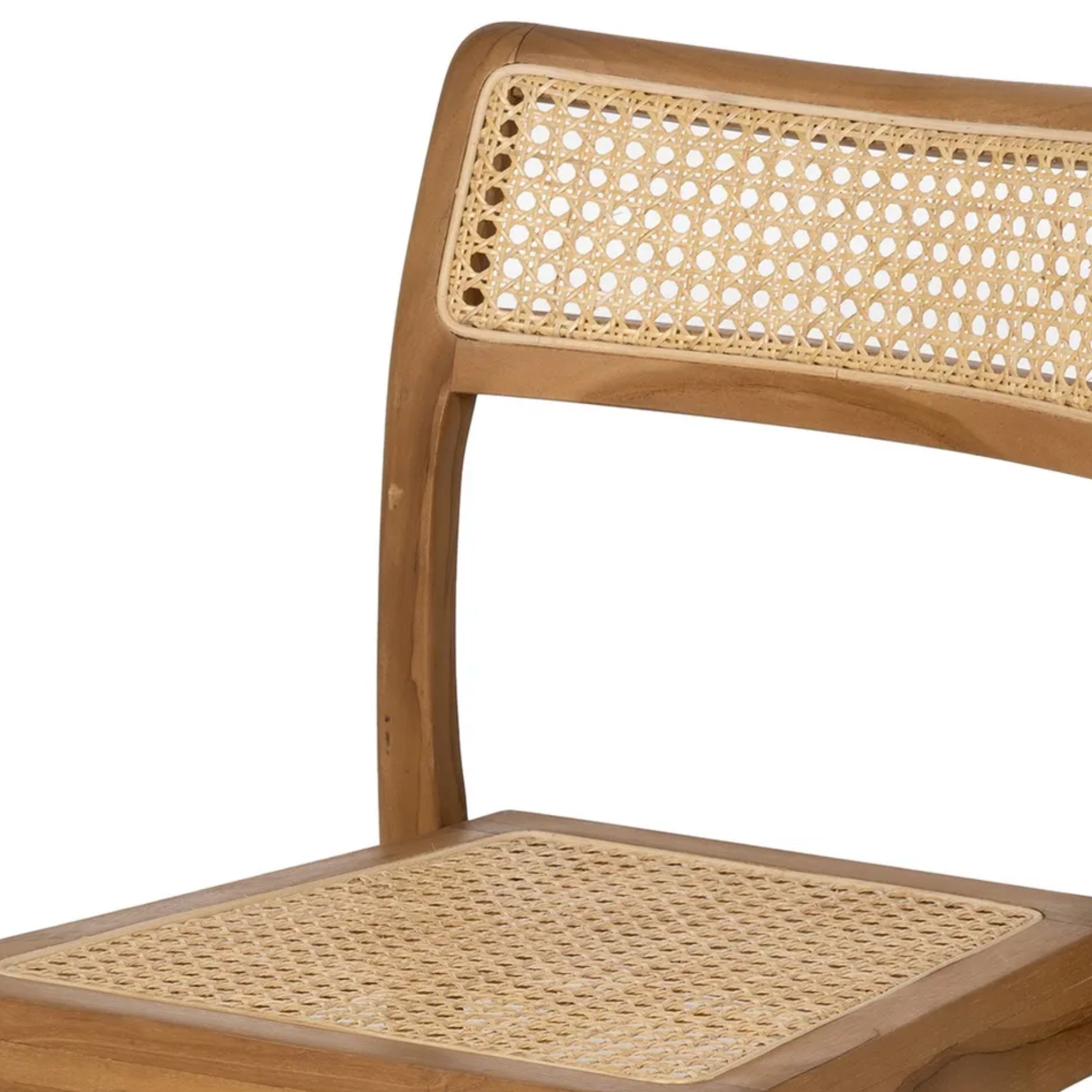 Silla SORA CLASSIC | Silla de madera de teka y ratán natural