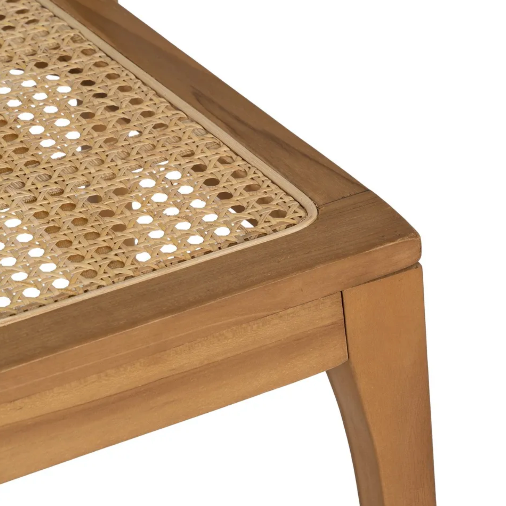 Silla SORA CLASSIC | Silla de madera de teka y ratán natural