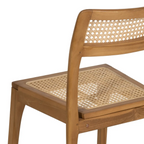 Silla SORA CLASSIC | Silla de madera de teka y ratán natural