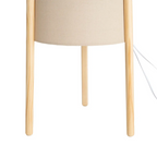 Lámpara Cova de tejido y madera