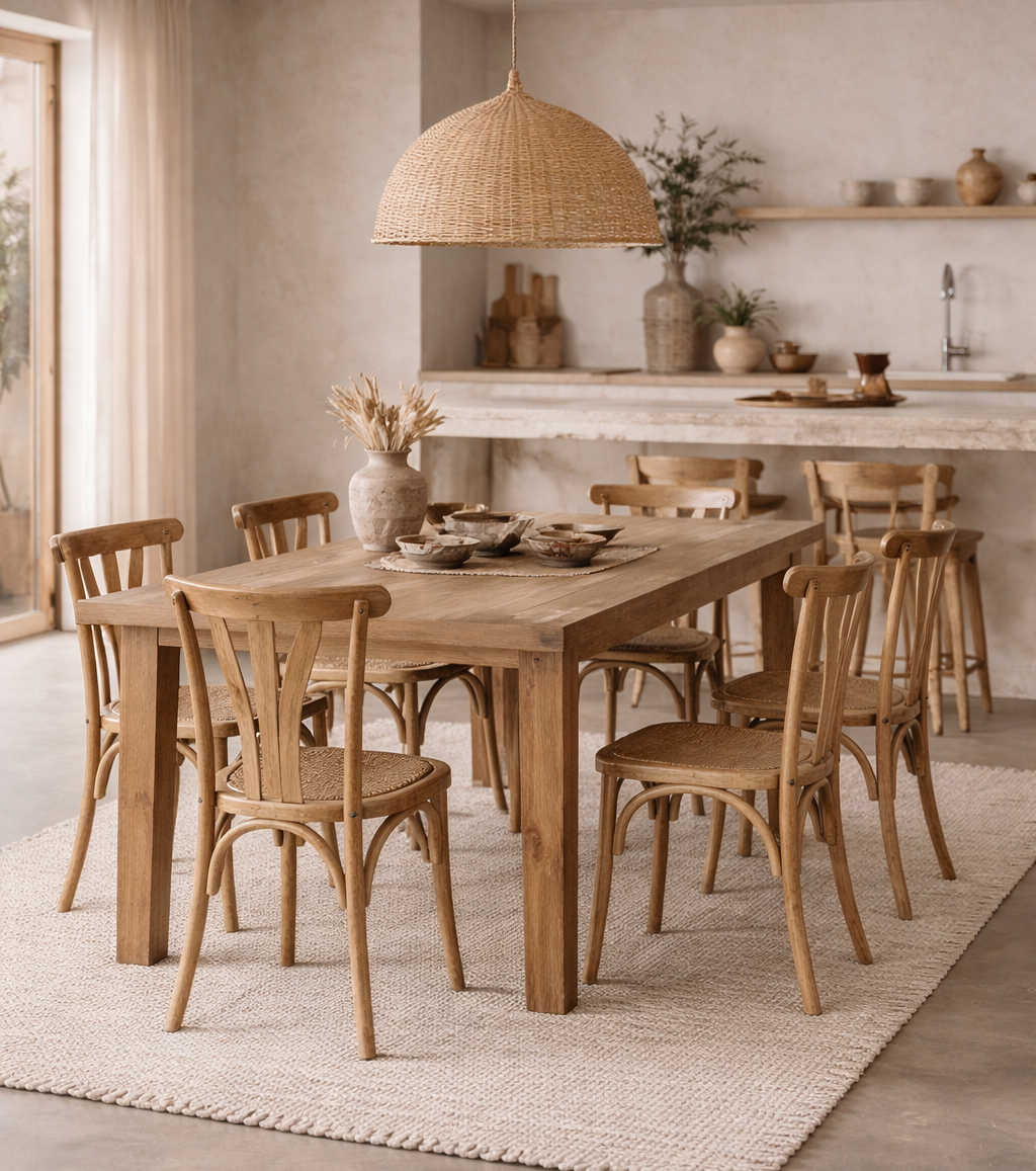 Silla EIRA tipo bistró | Silla de madera maciza de olmo | Munay