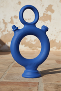 Botijo Rollo de cerámica Azul