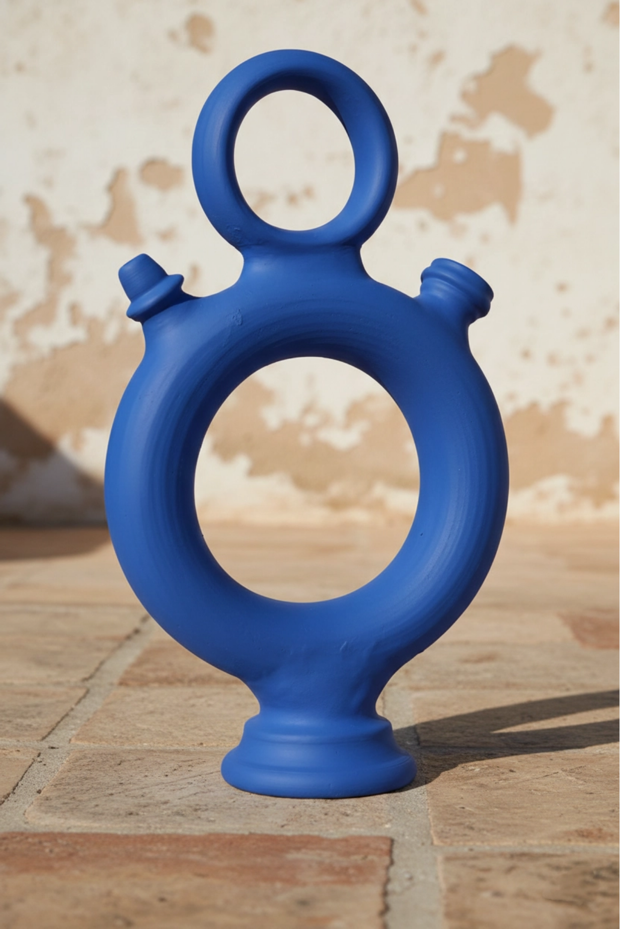 Botijo Rollo de cerámica Azul