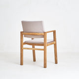 silla madera y beige diseño