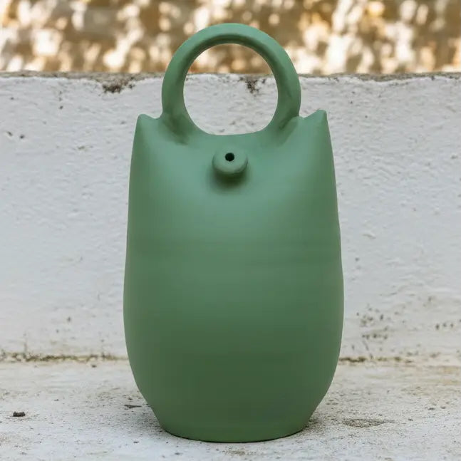 Pack de cerámica Verde - Jarra, Decantador y Botijo