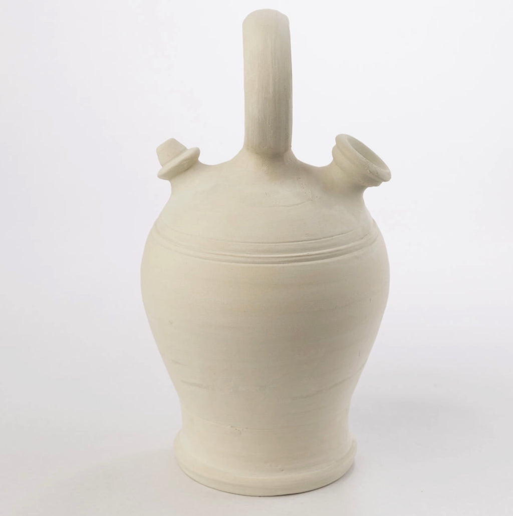 Botijo de cerámica Clásico Blanco
