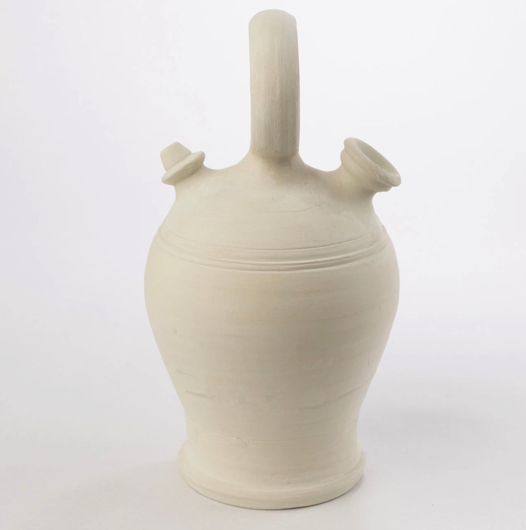 Botijo de cerámica Clásico Blanco