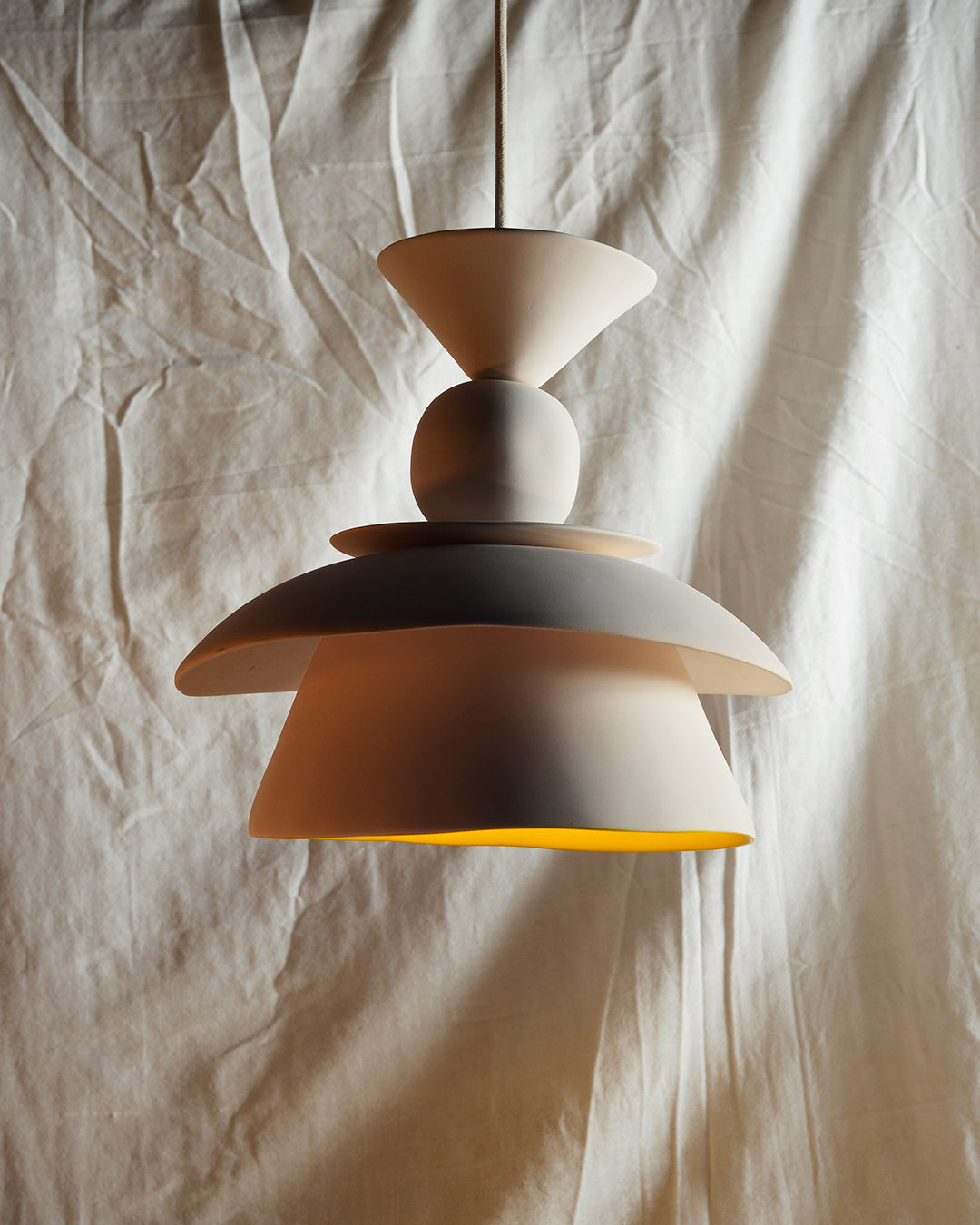 Lámpara Colgante de Cerámica Cáliz