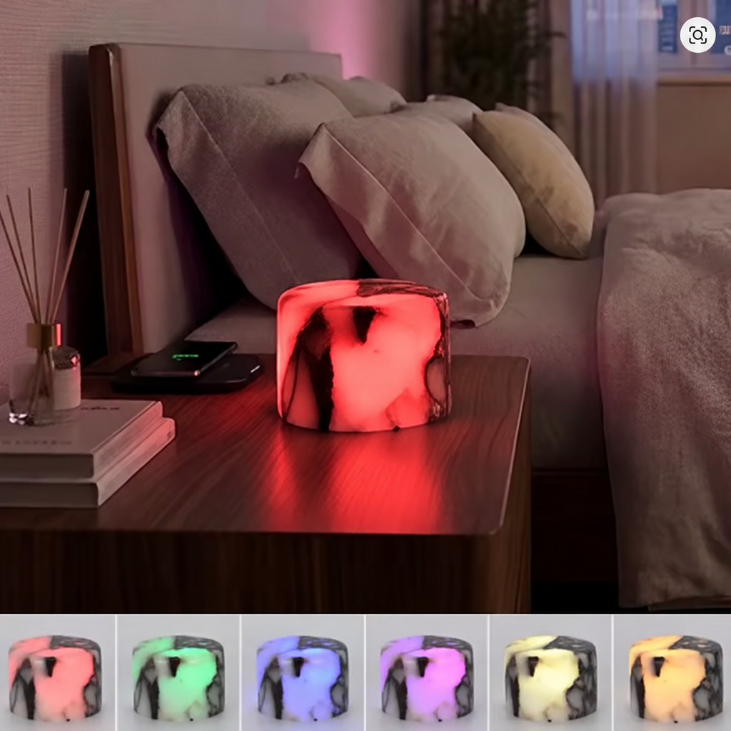 Lámpara de mesa Itziar de mármol