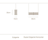 Lampara colgante Errota Dupla by Baku