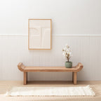 Alfombra Denia Crema, 70 x 170 cm, en ambiente