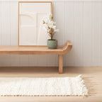 Alfombra Denia Crema, 70 x 170 cm, en ambiente
