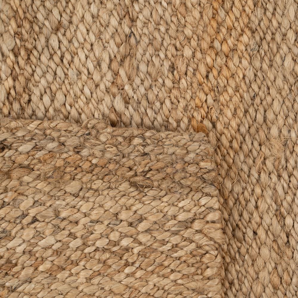 Alfombra Denia Natural, 70 x 170 cm, detalle del acabado