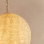 detalle lampara lana