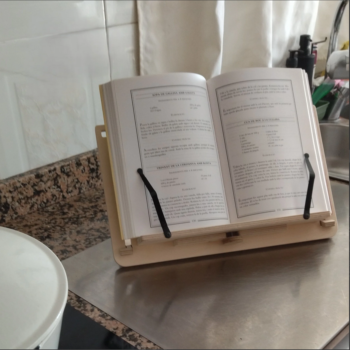 Soporte ajustable para libros y tablets EL LECTOR