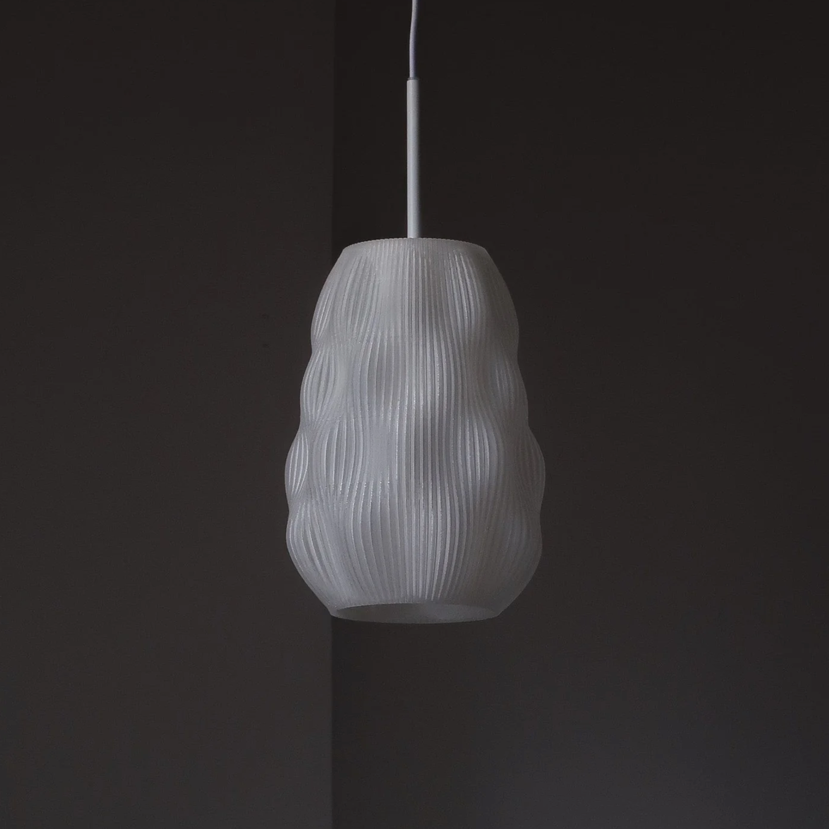 lampara colgante blanca sostenible