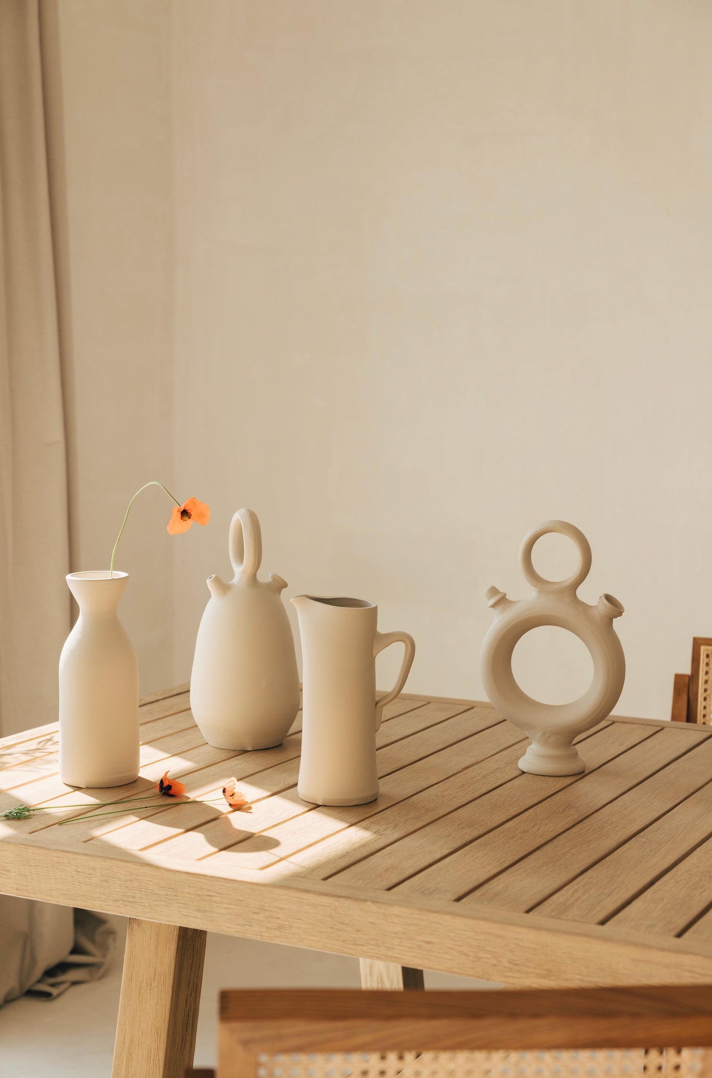 Decantador de cerámica Lura Blanco