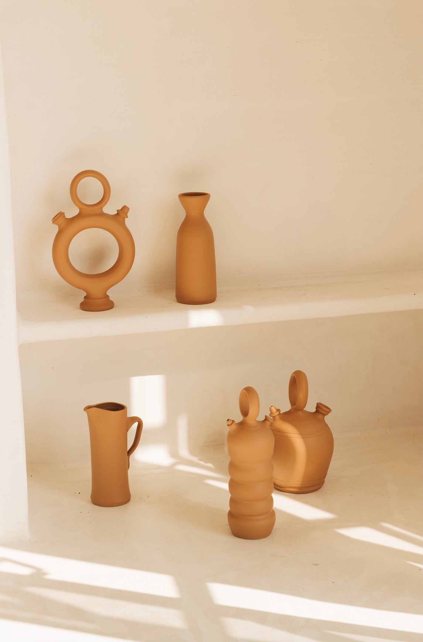 Decantador de cerámica Lura Terracota