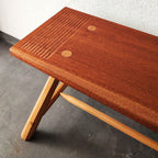 banco artesanal madera