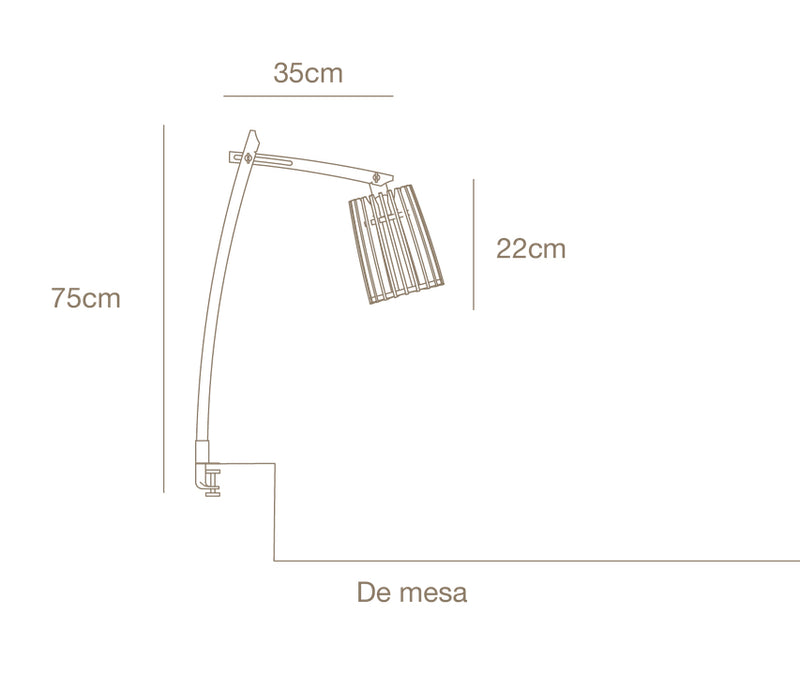 Lámpara de mesa Monterroso by Baku
