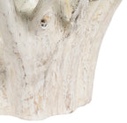 Mesa de centro Madera Raices Blanca