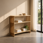 Mueble de teca Nébula en un interior con luz natural