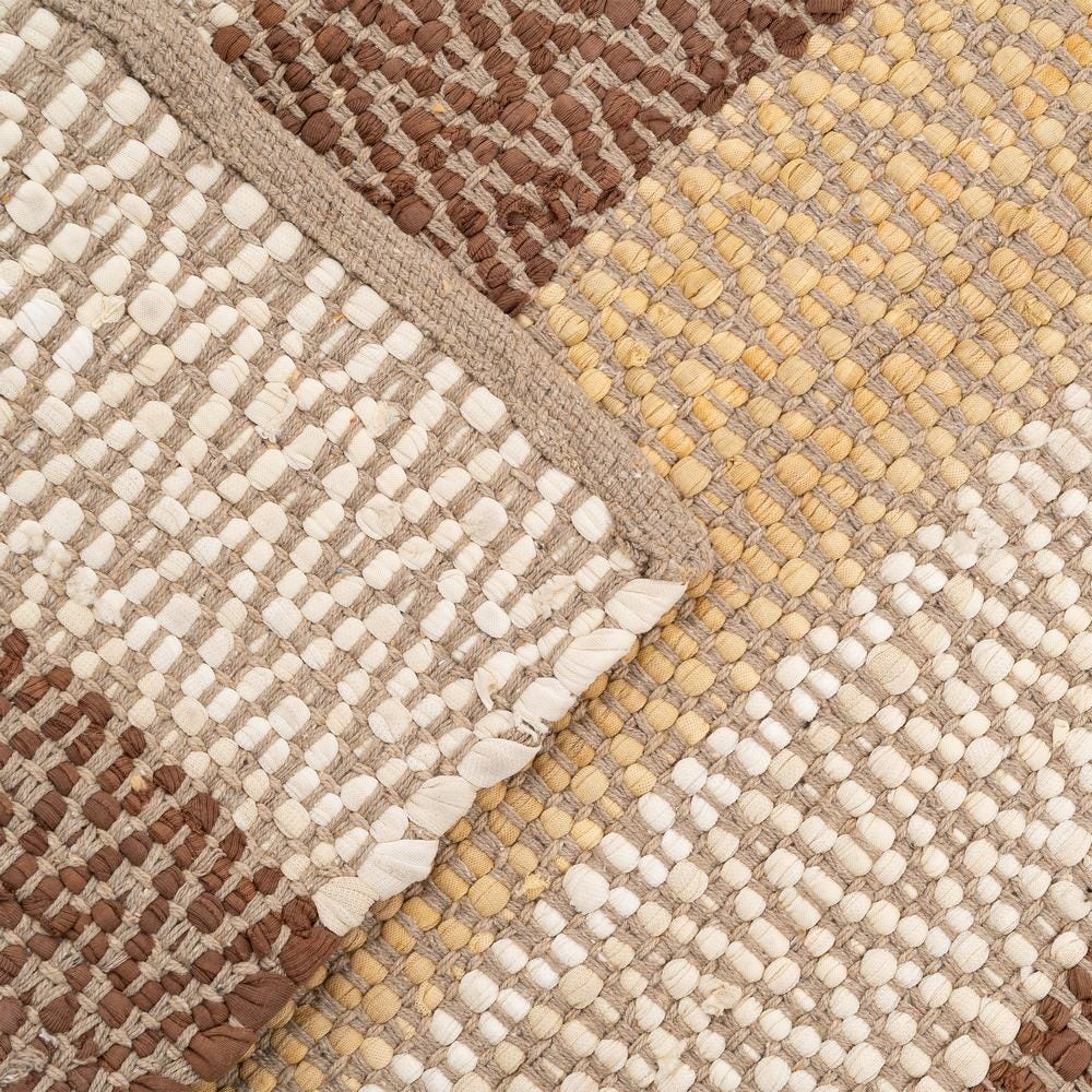 Alfombra Onil Tierra, 160 x 230 cm, detalle del tejido y acabado