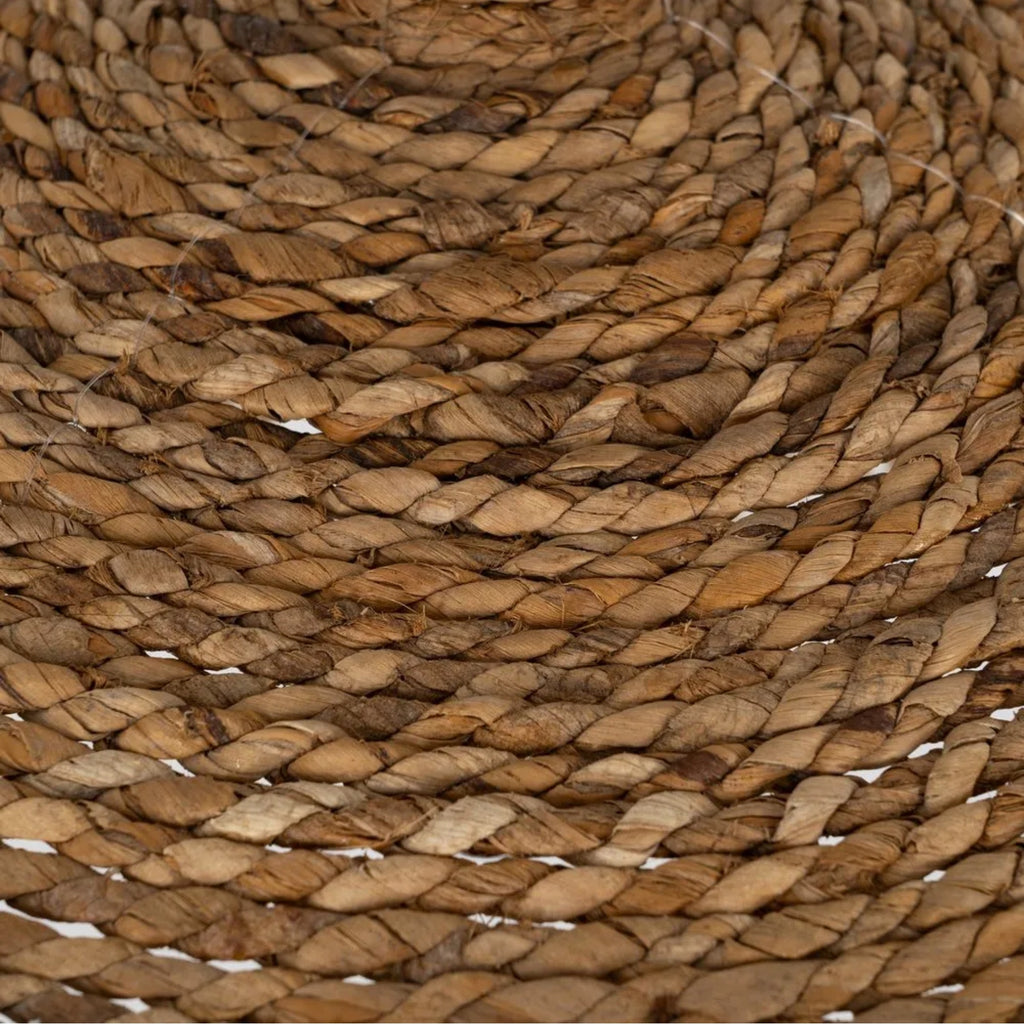 Lámpara Palapa de fibra natural — detalle del trenzado