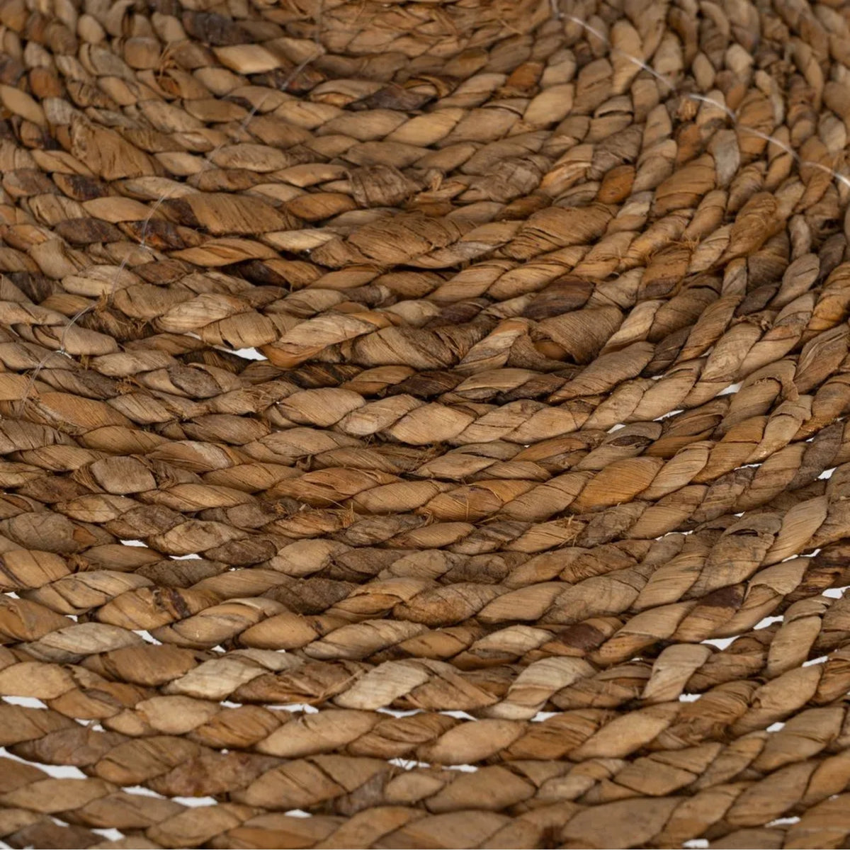 Lámpara Palapa de fibra natural — detalle del trenzado