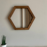 Hexágono Paralelo Deco Pared by SB Wood Studio