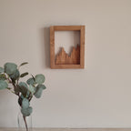 Silueta del Bosque Perdido - Decoración de madera artesanal