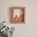 Silueta del Bosque Perdido - Decoración de madera artesanal