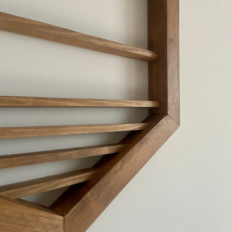 Hexágono Paralelo Deco Pared by SB Wood Studio