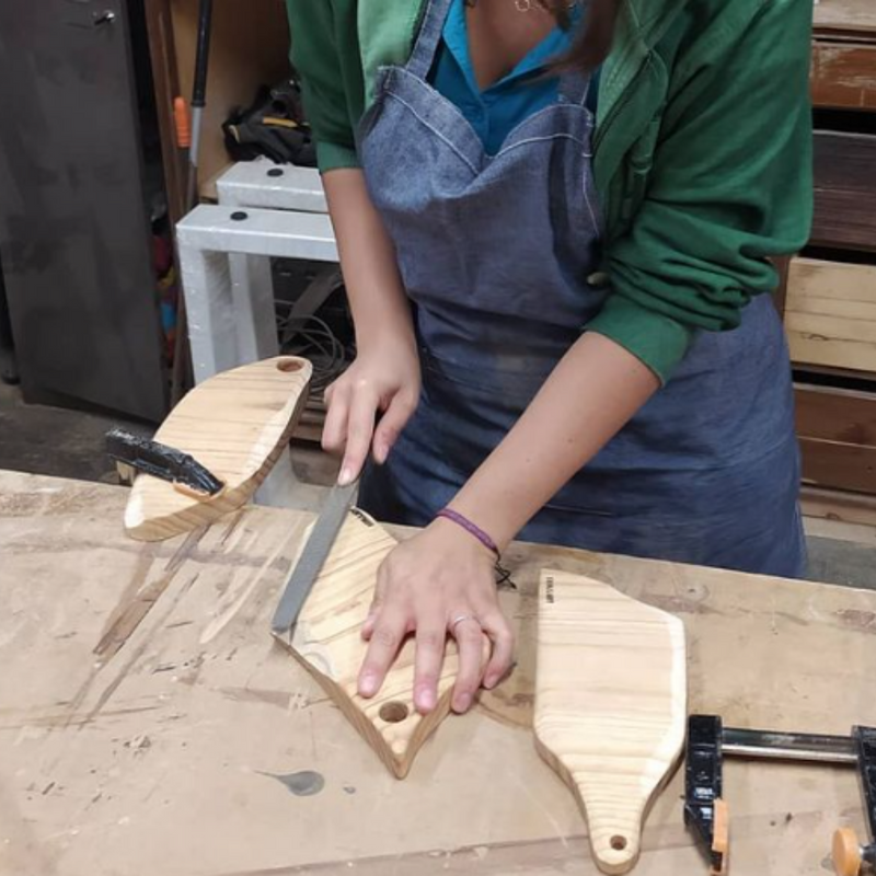 Tabla de madera de Castaño Artesanal by SkullArt