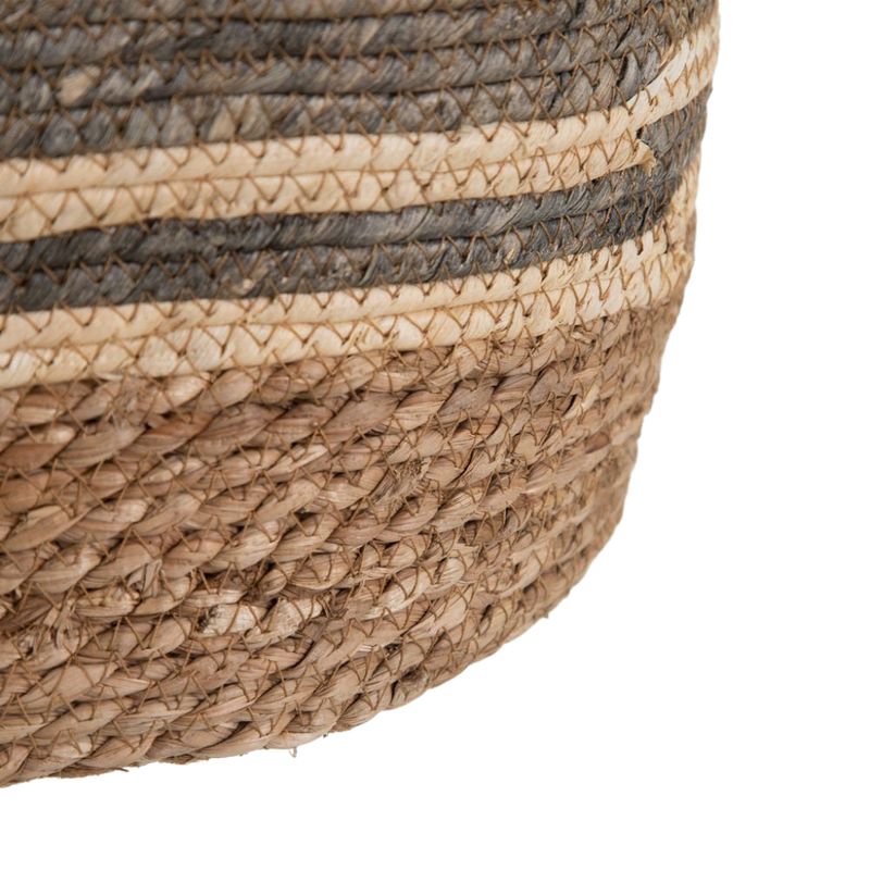 SET DE 3 CESTOS DARK FIBRA