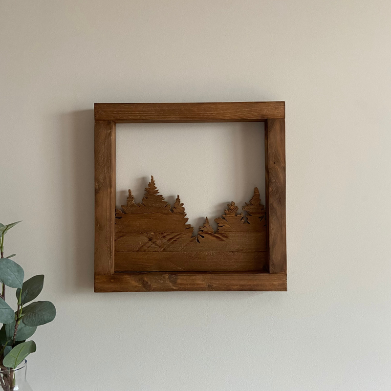 Cuadro Bosque de Pinos by SB Wood Studio