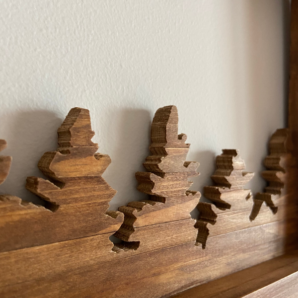 Cuadro Bosque Pinos Rectangular by SB Wood Studio