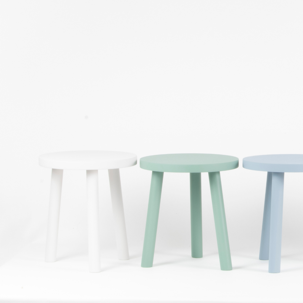 Taburet Artesanal Blanco