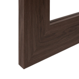 ESPEJO DE SUELO DE MADERA OSCURA