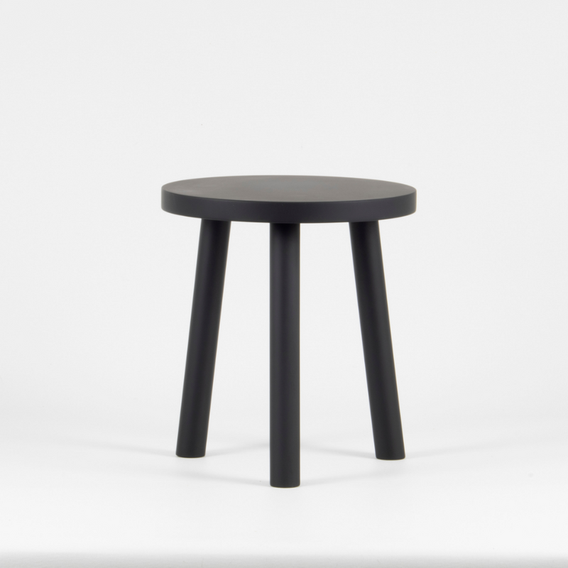 Taburete/Mesita Baja Artesanal Dama Black by Jaque