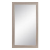 ESPEJO DE SUELO DE MADERA ROZADA