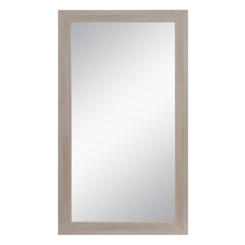 ESPEJO DE SUELO DE MADERA ROZADA