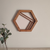 Hexágono Perpendicular Deco Pared by SB Wood Studio