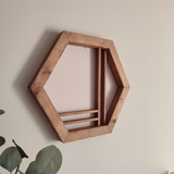 Hexágono Perpendicular Deco Pared by SB Wood Studio