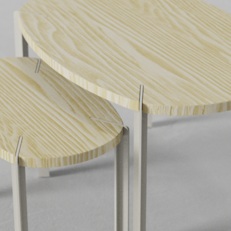 Set Mesas de Centro Viga by Nico Cook