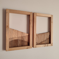 Horizonte de Montañas set 2 - Decoración de madera artesanal