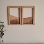 Horizonte de Montañas set 2 - Decoración de madera artesanal