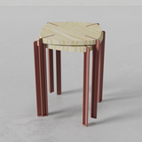 Taburete Apilable Granate Viga by Nico Cook